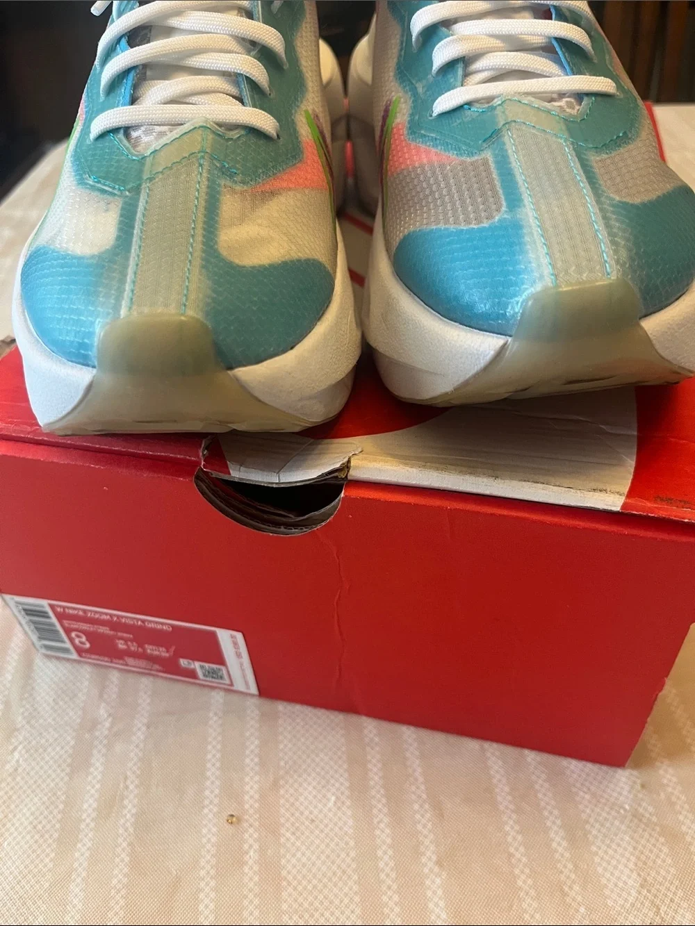 Nike Teal Multicolor React-Style Sneakers